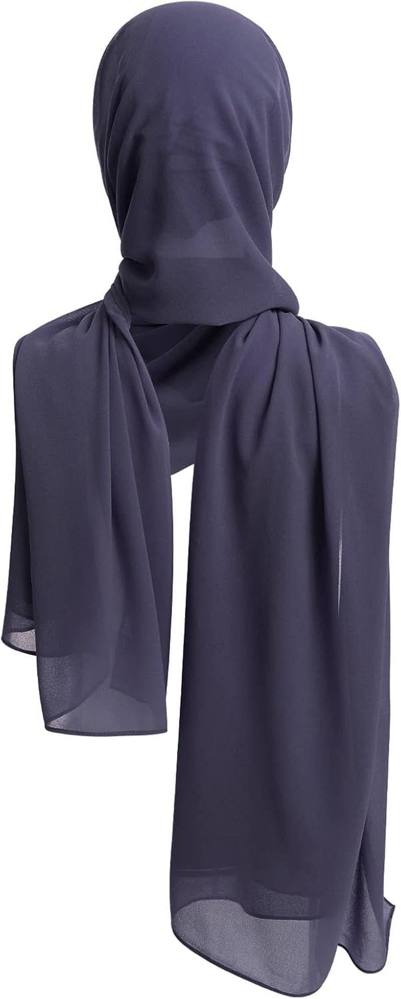 Women Muslim Long Khimar Ramadan Eid Prayer Garment Hijab Scarf Wrap Lightweight Chiffon Abaya Jilbab Islam Niqab