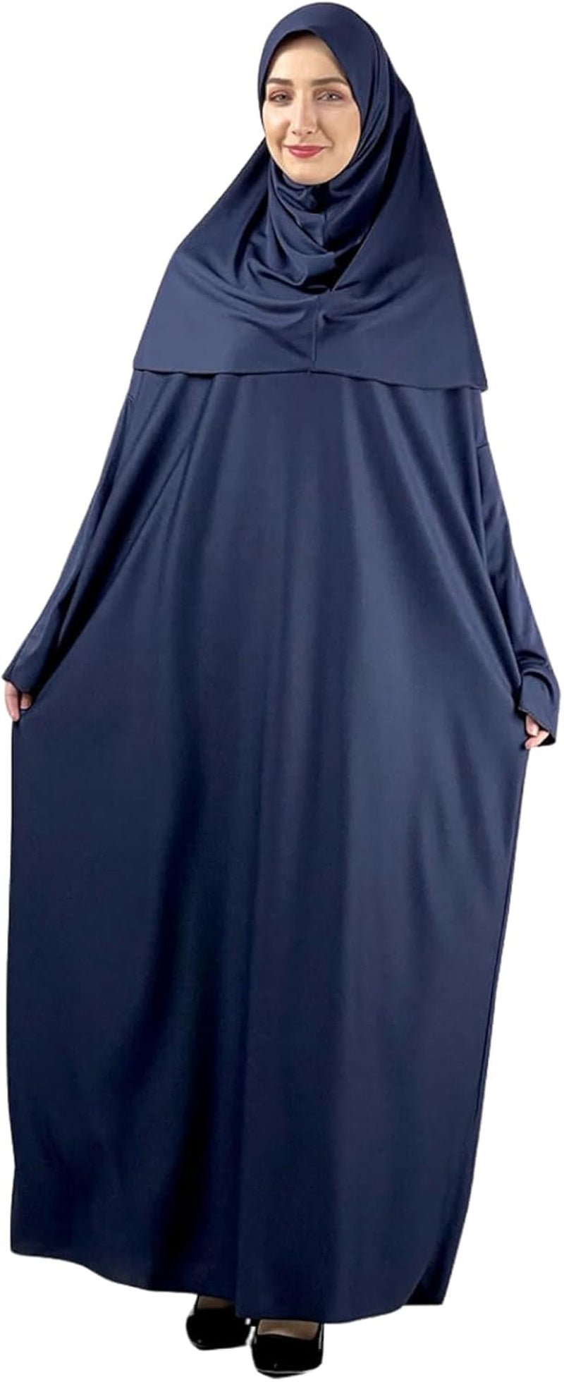 Women Prayer Dress with Hijab Rug Tasbih Muslim Set Islamic Clothes Abaya Jilbab Dubai Kaftan for Eid Ramadan - WORLD TIME VISITS