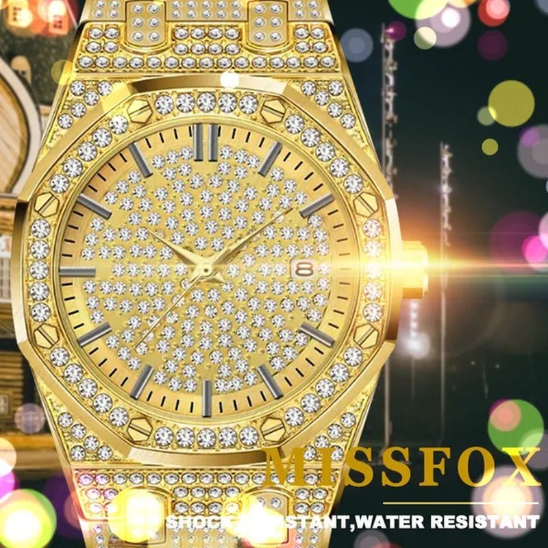 Women Quartz Watch Fashion Bling Casual Ladies Watch Female Gold Wristwatch Crystal Diamond Girls Clock - WORLD TIME VISITS