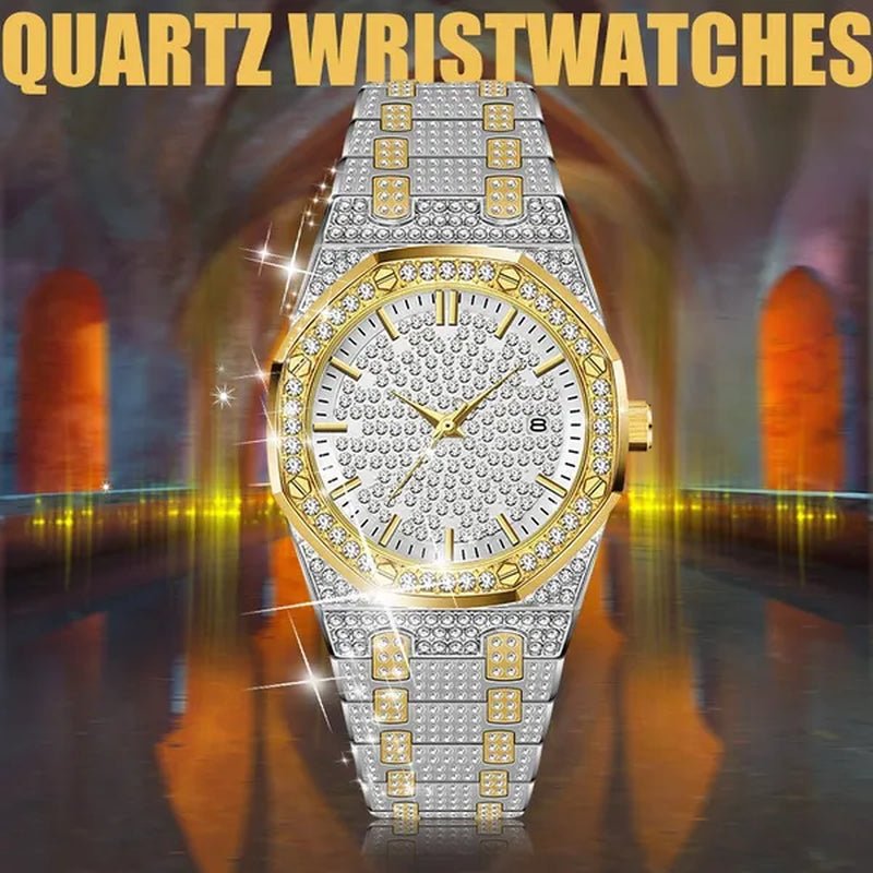 Women Quartz Watch Fashion Bling Casual Ladies Watch Female Gold Wristwatch Crystal Diamond Girls Clock