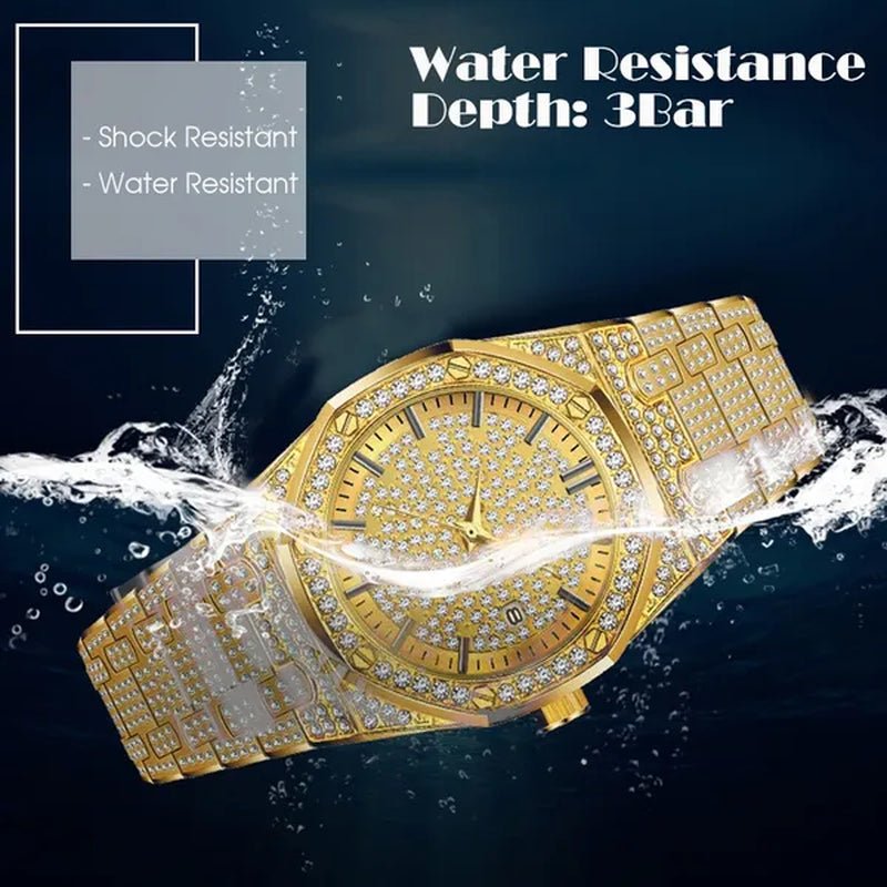 Women Quartz Watch Fashion Bling Casual Ladies Watch Female Gold Wristwatch Crystal Diamond Girls Clock