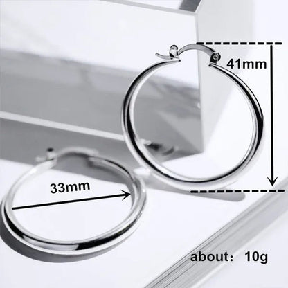 Women's Fashion 18K Gold Earrings Hoop Earrings For Women Jewelry  Party Wedding Engagement Christmas Jewelry Gifts