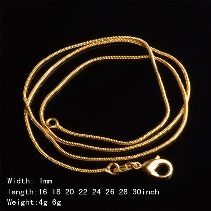Women's Fashion Snake Bone Necklace Pendant Accessories Collarbone Chain Necklace Jewelry 16 - inch - 30 Inches - WORLD TIME VISITS