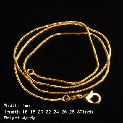 Women's Fashion Snake Bone Necklace Pendant Accessories Collarbone Chain Necklace Jewelry 16 - inch - 30 Inches - WORLD TIME VISITS