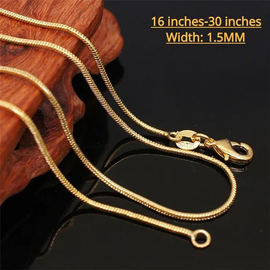 Women's Fashion Snake Bone Necklace Pendant Accessories Collarbone Chain Necklace Jewelry 16 - inch - 30 Inches - WORLD TIME VISITS