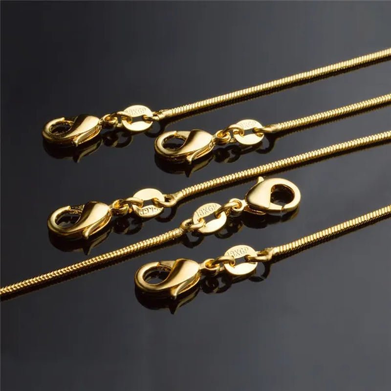 Women's Fashion Snake Bone Necklace Pendant Accessories Collarbone Chain Necklace Jewelry 16-inch-30 Inches