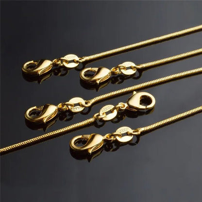 Women's Fashion Snake Bone Necklace Pendant Accessories Collarbone Chain Necklace Jewelry 16-inch-30 Inches