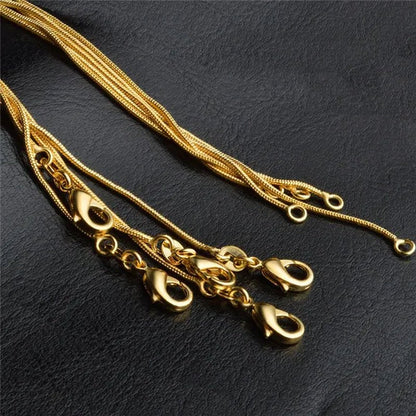 Women's Fashion Snake Bone Necklace Pendant Accessories Collarbone Chain Necklace Jewelry 16-inch-30 Inches