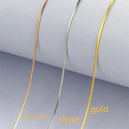 Women's Fashion Snake Bone Necklace Pendant Accessories Collarbone Chain Necklace Jewelry 16 - inch - 30 Inches - WORLD TIME VISITS