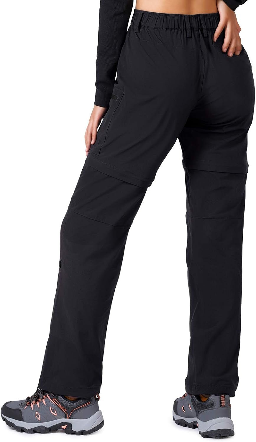 Women'S - Hiking - Pants - Convertible Quick - Dry - Stretch - Lightweight Zip - Off Outdoor Pants with 5 Deep Pockets - WORLD TIME VISITS