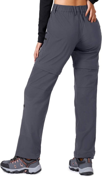 Women'S - Hiking - Pants - Convertible Quick - Dry - Stretch - Lightweight Zip - Off Outdoor Pants with 5 Deep Pockets - WORLD TIME VISITS