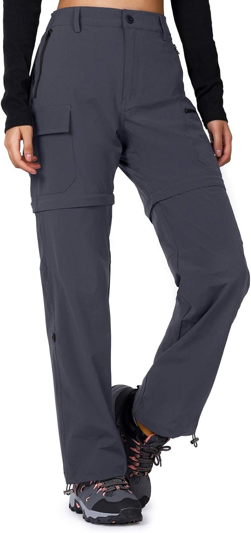 Women'S - Hiking - Pants - Convertible Quick - Dry - Stretch - Lightweight Zip - Off Outdoor Pants with 5 Deep Pockets - WORLD TIME VISITS