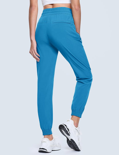 Women'S Hiking Pants Lightweight Quick Dry Water Resistant Athletic Running Joggers with Pockets Outdoor Travel