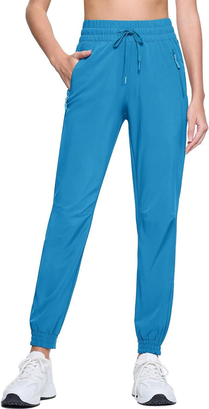 Women'S Hiking Pants Lightweight Quick Dry Water Resistant Athletic Running Joggers with Pockets Outdoor Travel - WORLD TIME VISITS