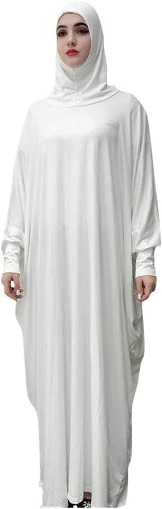 Women'S Muslim Dress One Piece Prayer with Hijab Full Length Dress Abaya Dubai Islam Robe Turkey Caftan - WORLD TIME VISITS