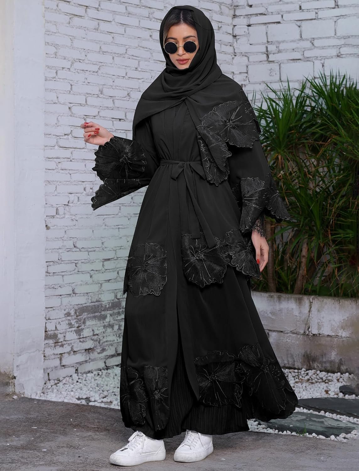 Women'S Muslim Prayer Dress Hijab Scarf Islamic Abaya Suit Two - Piece Turkey Kaftan Cardigan Dubai Full Length Dresses - WORLD TIME VISITS