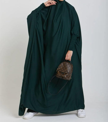 Women'S One-Piece Muslim Abaya Dress Large Overhead Prayer Ramadan Long Hijab Dress Suit(10 Colors Available)