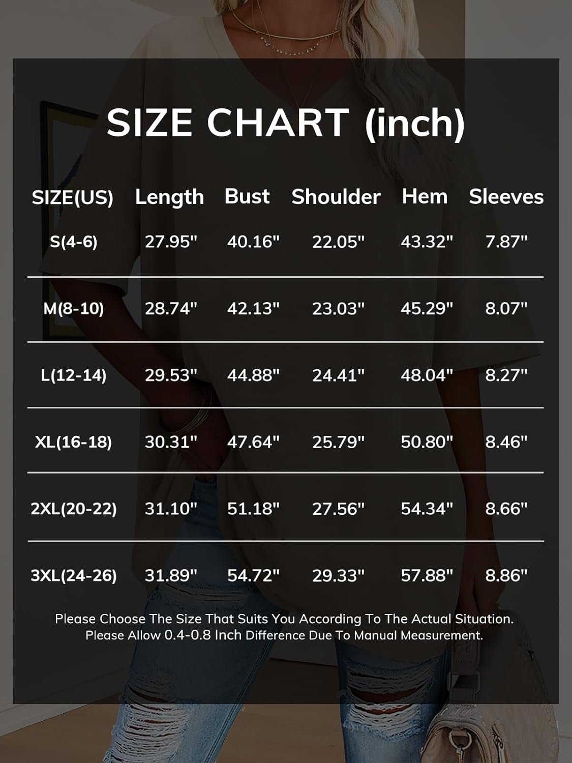 Womens Summer Oversized Shirts V Neck Business Casual Workout Tops Beach Vacation 2025 Gym Clothes